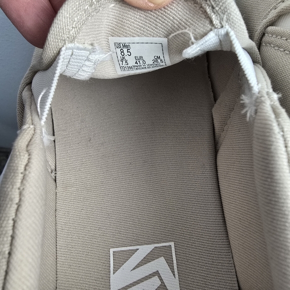 Vans Asher Men's Slip on Canvas Beige Sneakers Tennis Shoes Size 8.5 - Picture 6 of 9